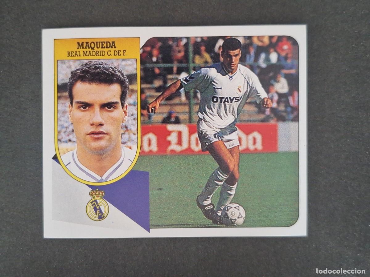 Cartes &agrave; collectionner de Football: L3 MAQUEDA REAL MADRID LIGA ESTE 1991 1992 91 92 CARTON SIN PEGAR NUNCA PEGADO