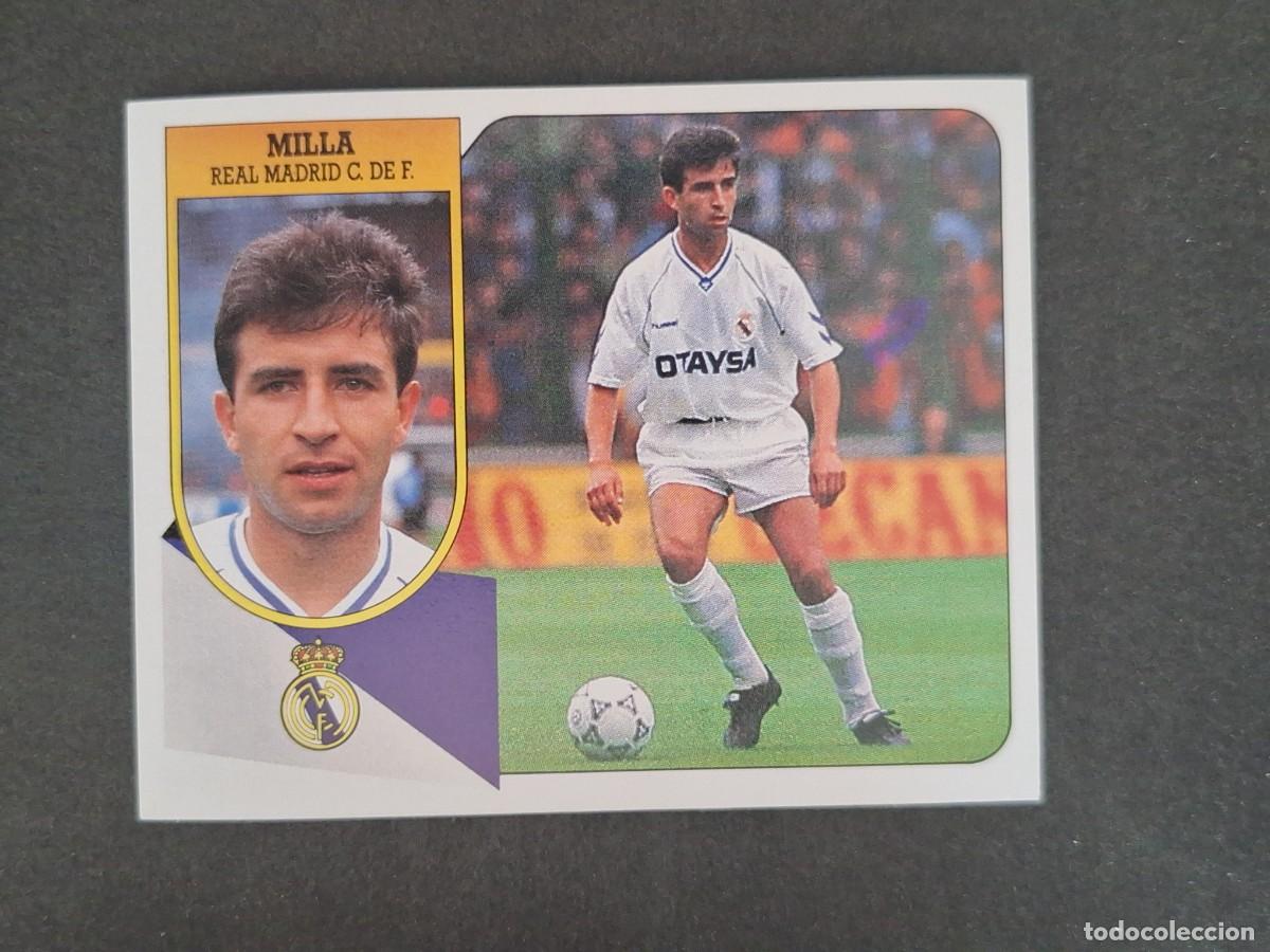 Cromos de f&uacute;tbol: L3 MILLA REAL MADRID LIGA ESTE 1991 1992 91 92 CARTON SIN PEGAR NUNCA PEGADO