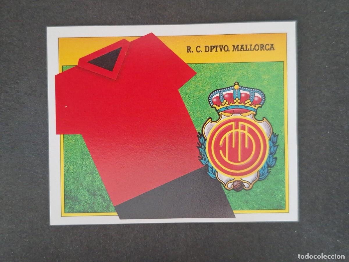 Cromos de f&uacute;tbol: L3 ESCUDO R. C. D. MALLORCA LIGA ESTE 1991 1992 91 92 CARTON SIN PEGAR NUNCA PEGADO