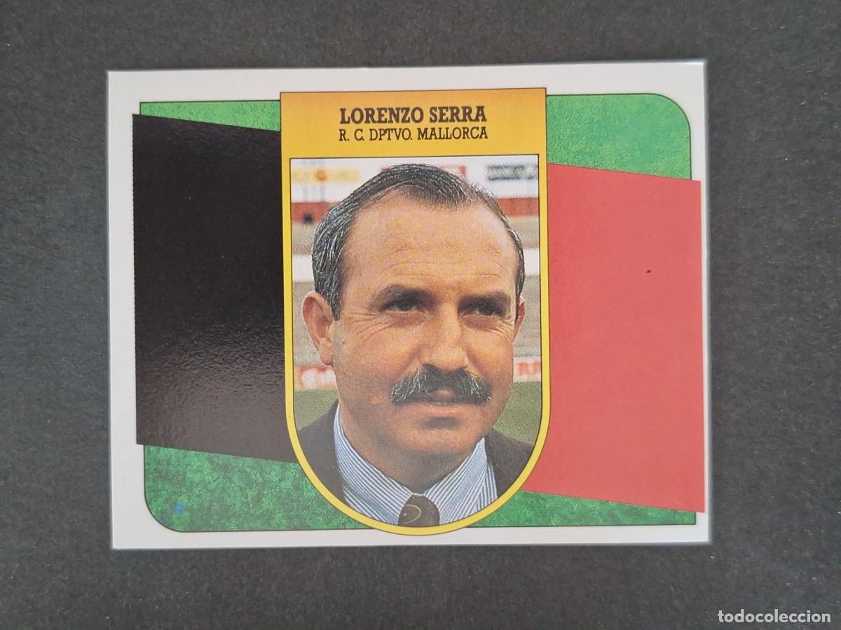 Cromos de f&uacute;tbol: L3 LORENZO SERRA ENTRENADOR R.C.D. MALLORCA LIGA ESTE 1991 1992 91 92 CARTON SIN PEGAR NUNCA PEGADO