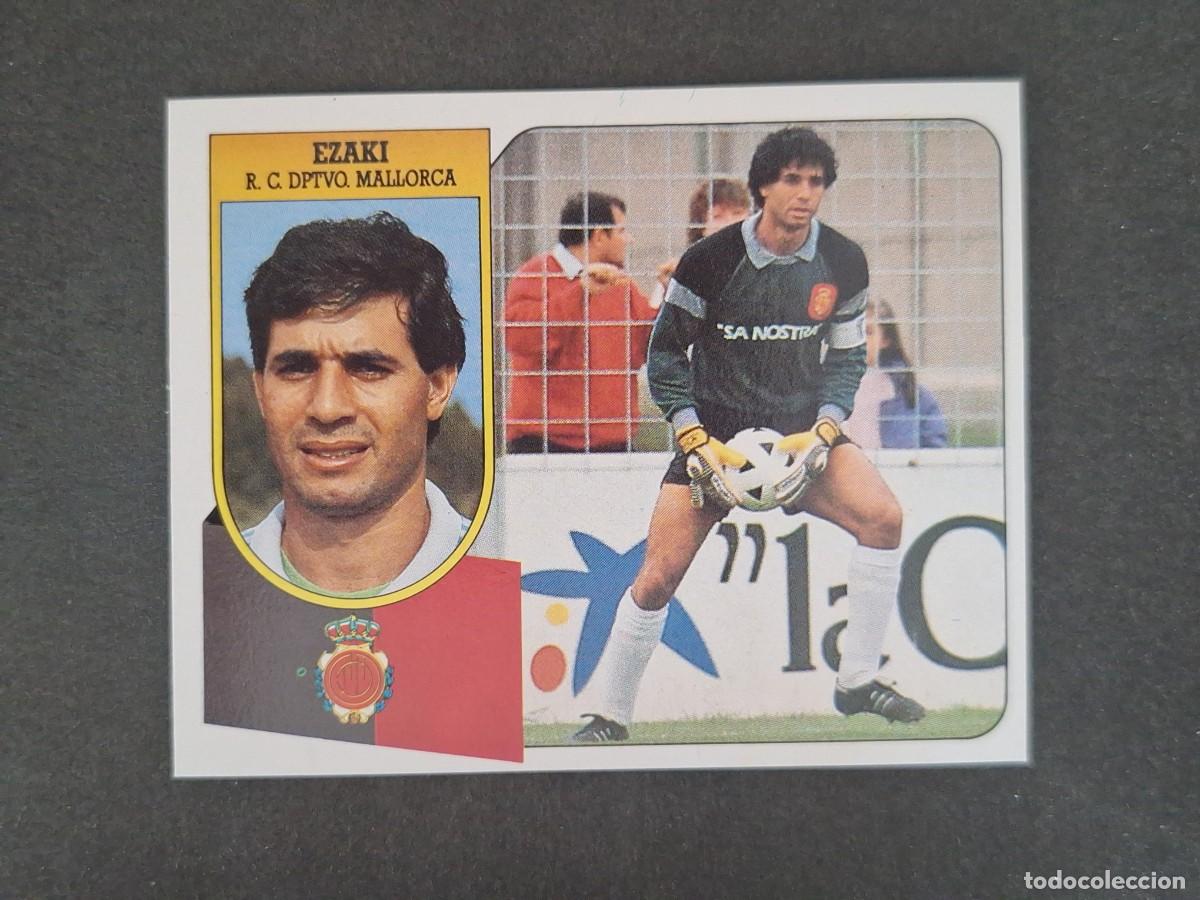Cromos de f&uacute;tbol: L3 EZAKI R. C. D. MALLORCA LIGA ESTE 1991 1992 91 92 CARTON SIN PEGAR NUNCA PEGADO