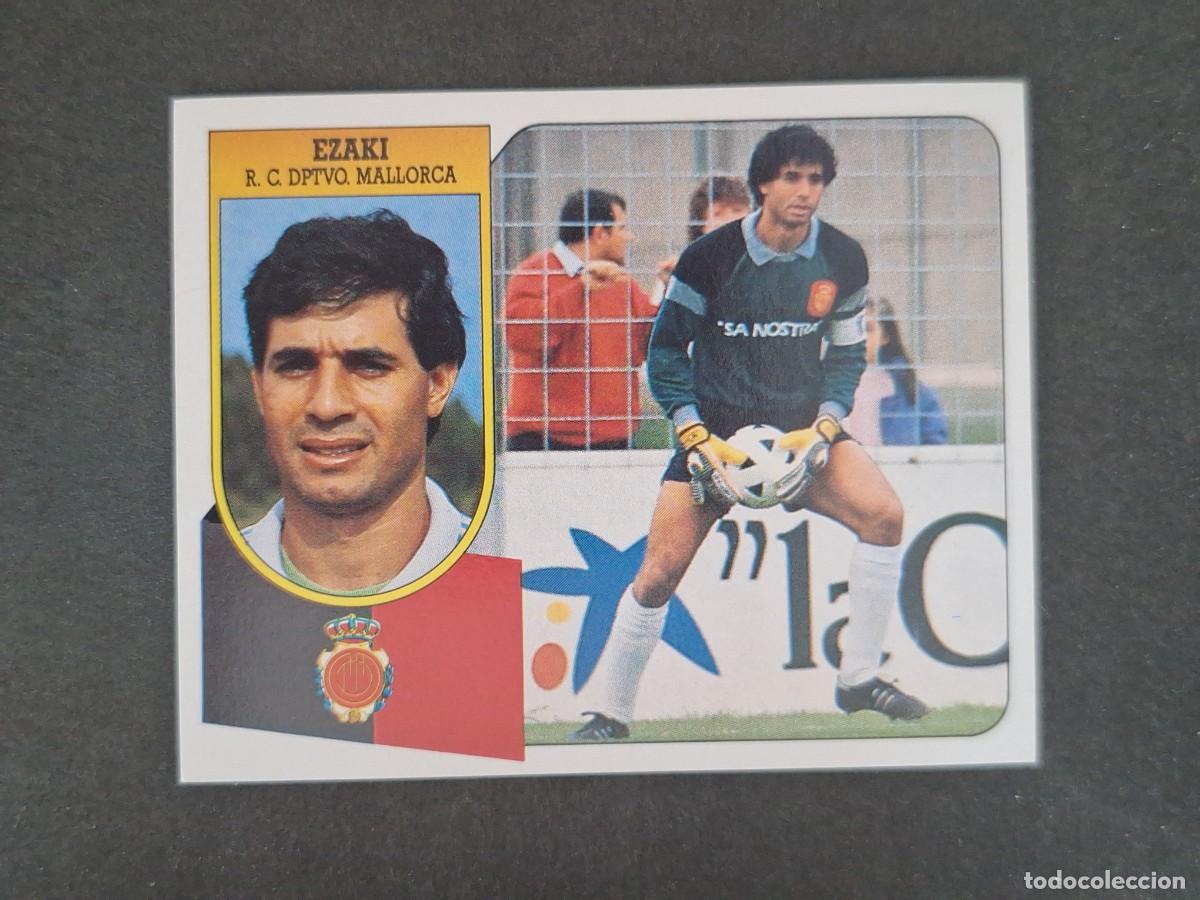 Cromos de f&uacute;tbol: L3 EZAKI R. C. D. MALLORCA LIGA ESTE 1991 1992 91 92 CARTON SIN PEGAR NUNCA PEGADO