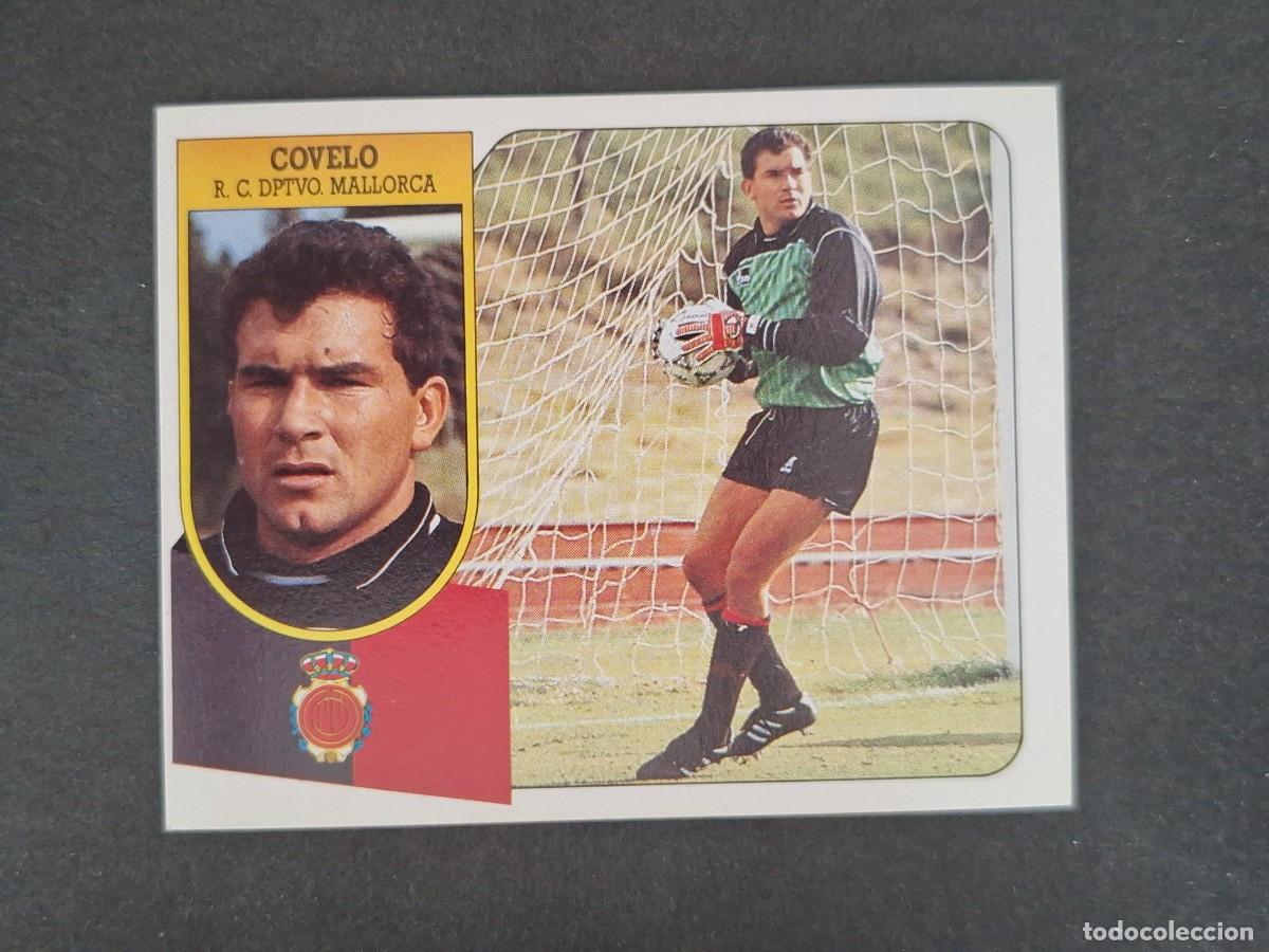 Cromos de f&uacute;tbol: L3 COVELO R. C. D. MALLORCA LIGA ESTE 1991 1992 91 92 CARTON SIN PEGAR NUNCA PEGADO