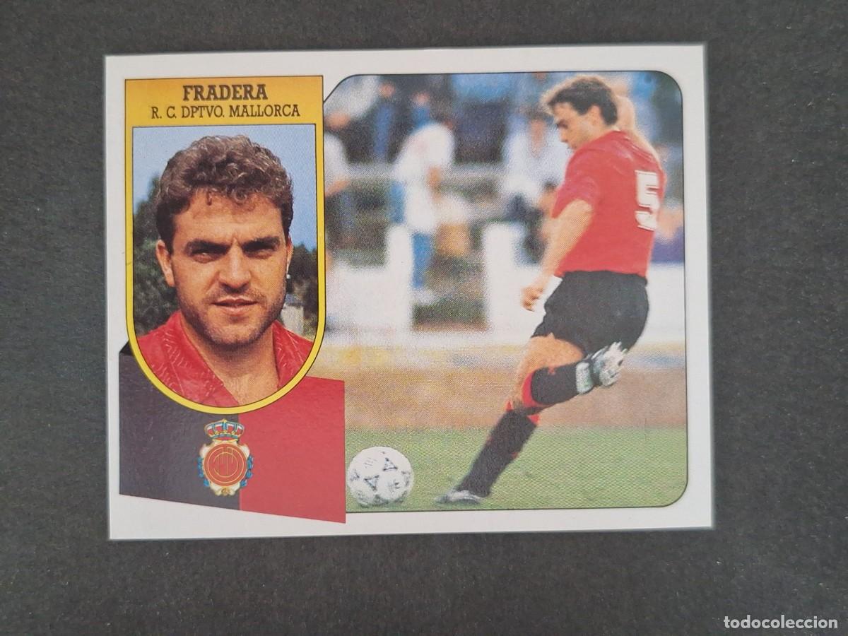 Cromos de f&uacute;tbol: L3 FRADERA R. C. D. MALLORCA LIGA ESTE 1991 1992 91 92 CARTON SIN PEGAR NUNCA PEGADO