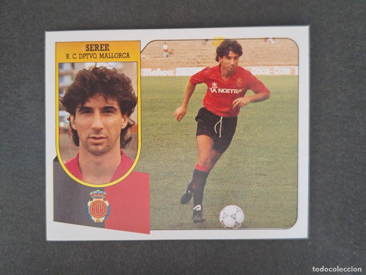 Cromos de f&uacute;tbol: L3 SERER R. C. D. MALLORCA LIGA ESTE 1991 1992 91 92 CARTON SIN PEGAR NUNCA PEGADO