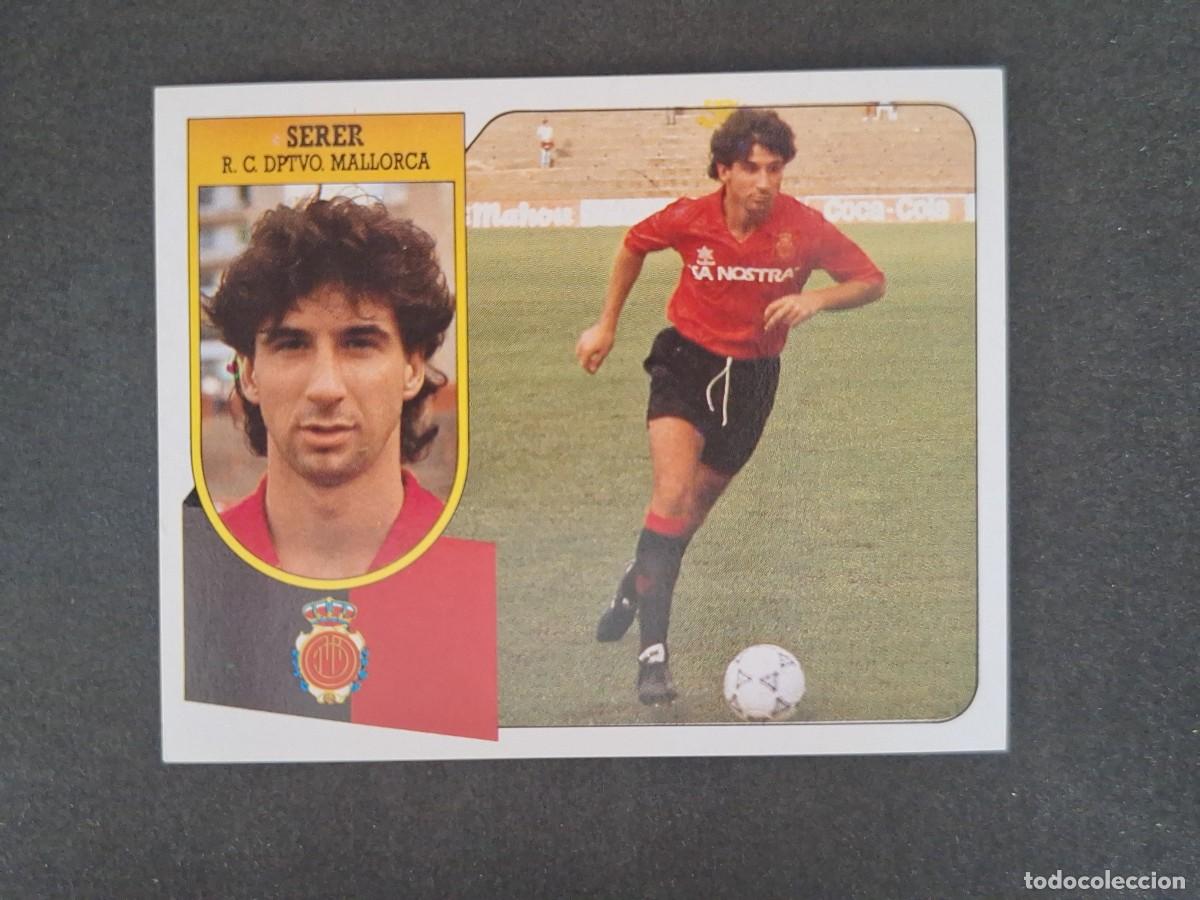 Cromos de f&uacute;tbol: L3 SERER R. C. D. MALLORCA LIGA ESTE 1991 1992 91 92 CARTON SIN PEGAR NUNCA PEGADO