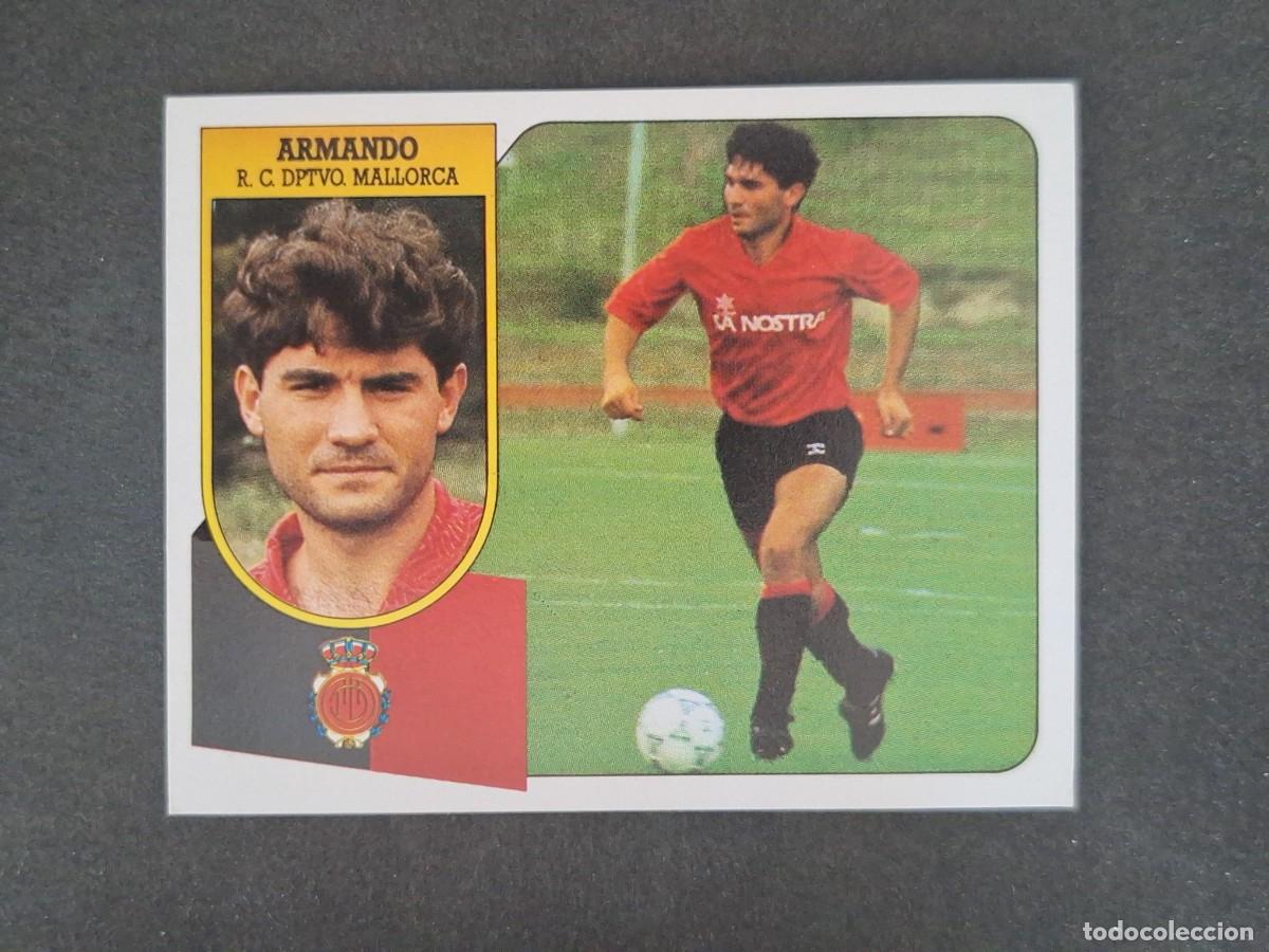 Cromos de f&uacute;tbol: L3 ARMANDO R. C. D. MALLORCA LIGA ESTE 1991 1992 91 92 CARTON SIN PEGAR NUNCA PEGADO
