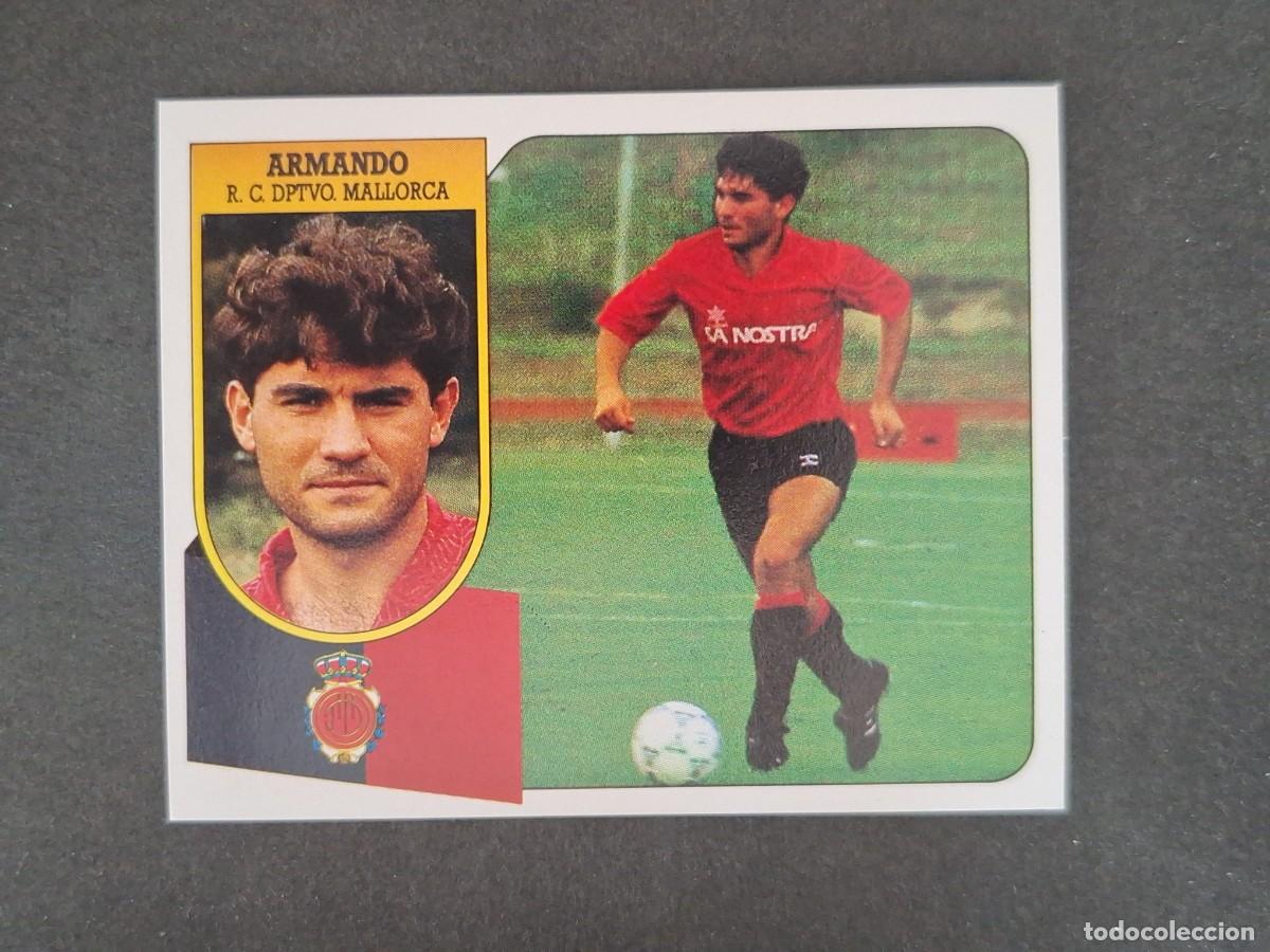 Cromos de f&uacute;tbol: L3 ARMANDO R. C. D. MALLORCA LIGA ESTE 1991 1992 91 92 CARTON SIN PEGAR NUNCA PEGADO