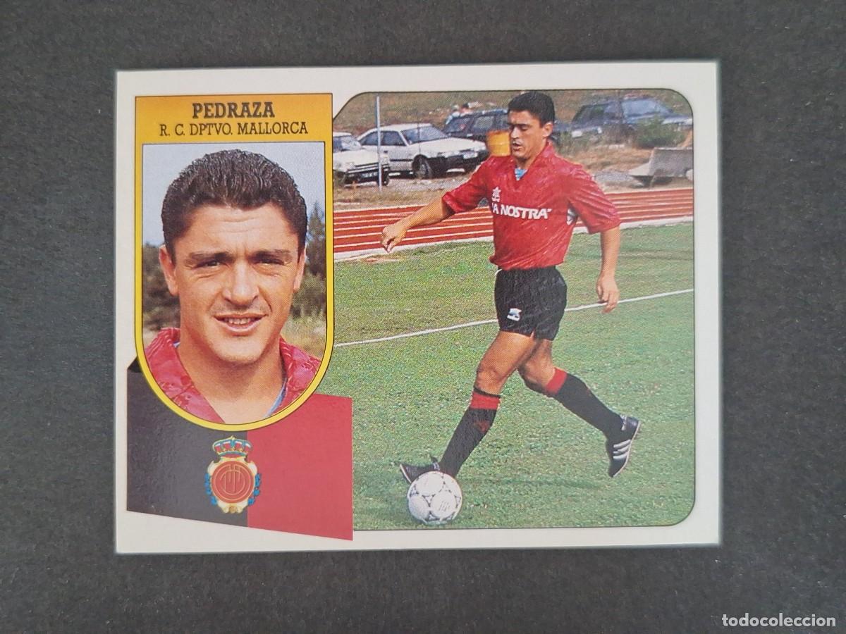 Cromos de f&uacute;tbol: L3 PEDRAZA R. C. D. MALLORCA LIGA ESTE 1991 1992 91 92 CARTON SIN PEGAR NUNCA PEGADO