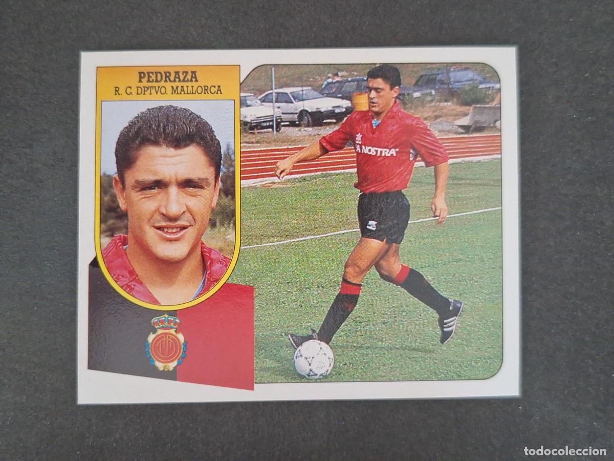 Cromos de f&uacute;tbol: L3 PEDRAZA R. C. D. MALLORCA LIGA ESTE 1991 1992 91 92 CARTON SIN PEGAR NUNCA PEGADO