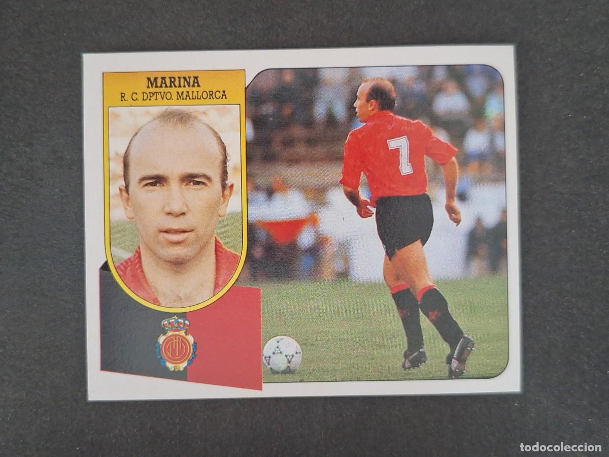 Cromos de f&uacute;tbol: L3 MARINA R. C. D. MALLORCA LIGA ESTE 1991 1992 91 92 CARTON SIN PEGAR NUNCA PEGADO