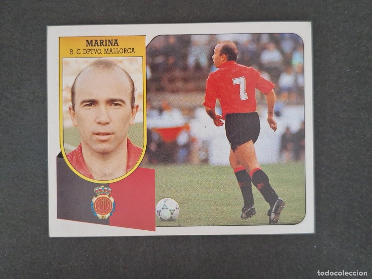 Cromos de f&uacute;tbol: L3 MARINA R. C. D. MALLORCA LIGA ESTE 1991 1992 91 92 CARTON SIN PEGAR NUNCA PEGADO