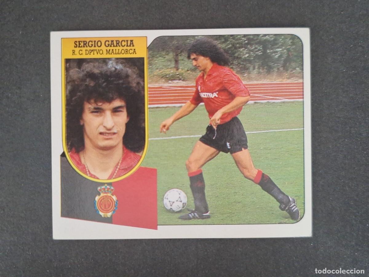Cromos de f&uacute;tbol: L3 SERGIO GARCIA R. C. D. MALLORCA LIGA ESTE 1991 1992 91 92 CARTON SIN PEGAR NUNCA PEGADO