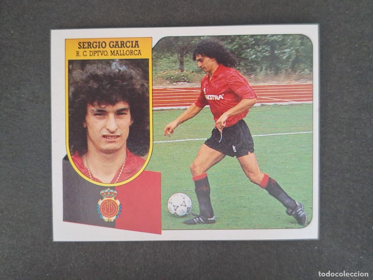 Cromos de f&uacute;tbol: L3 SERGIO GARCIA R. C. D. MALLORCA LIGA ESTE 1991 1992 91 92 CARTON SIN PEGAR NUNCA PEGADO