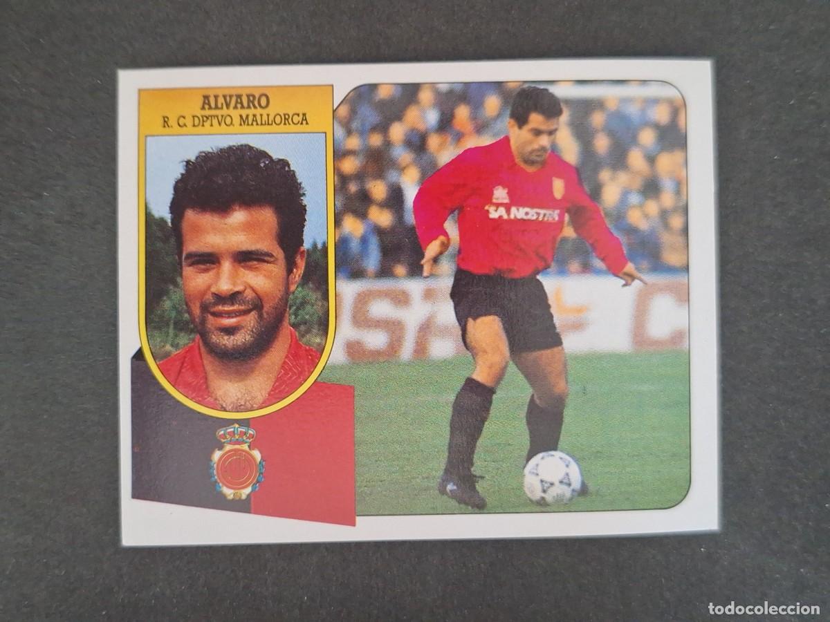 Cartes &agrave; collectionner de Football: L3 ALVARO R. C. D. MALLORCA LIGA ESTE 1991 1992 91 92 CARTON SIN PEGAR NUNCA PEGADO