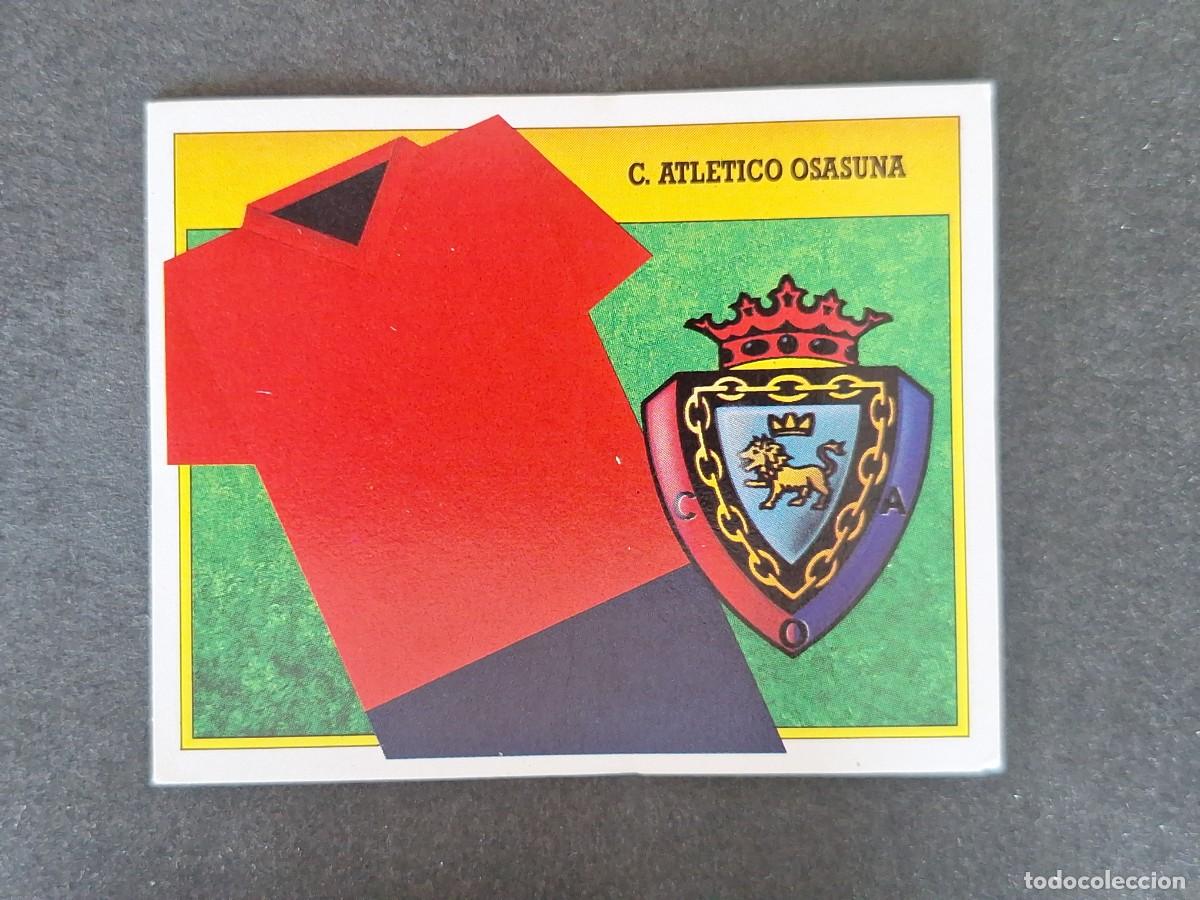 Cromos de f&uacute;tbol: L3 ESCUDO C. A. OSASUNA LIGA ESTE 1991 1992 91 92 CARTON SIN PEGAR NUNCA PEGADO