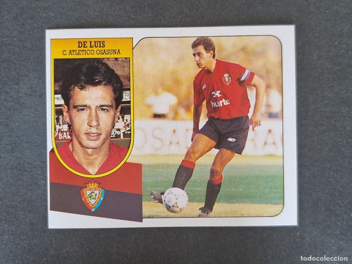 Cromos de f&uacute;tbol: L3 DE LUIS C. A. OSASUNA LIGA ESTE 1991 1992 91 92 CARTON SIN PEGAR NUNCA PEGADO