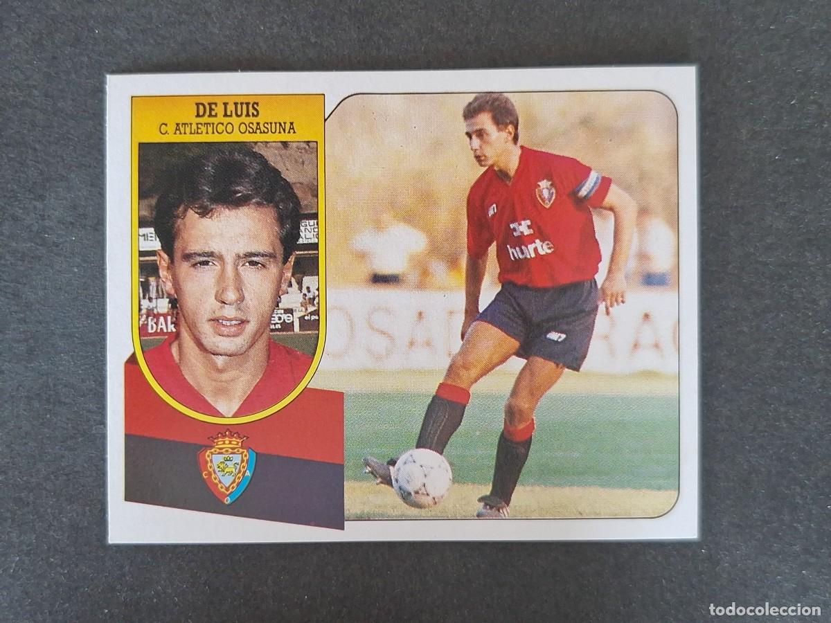 Cromos de f&uacute;tbol: L3 DE LUIS C. A. OSASUNA LIGA ESTE 1991 1992 91 92 CARTON SIN PEGAR NUNCA PEGADO