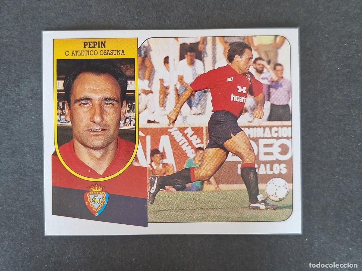 Cromos de f&uacute;tbol: L3 PEPIN C. A. OSASUNA LIGA ESTE 1991 1992 91 92 CARTON SIN PEGAR NUNCA PEGADO