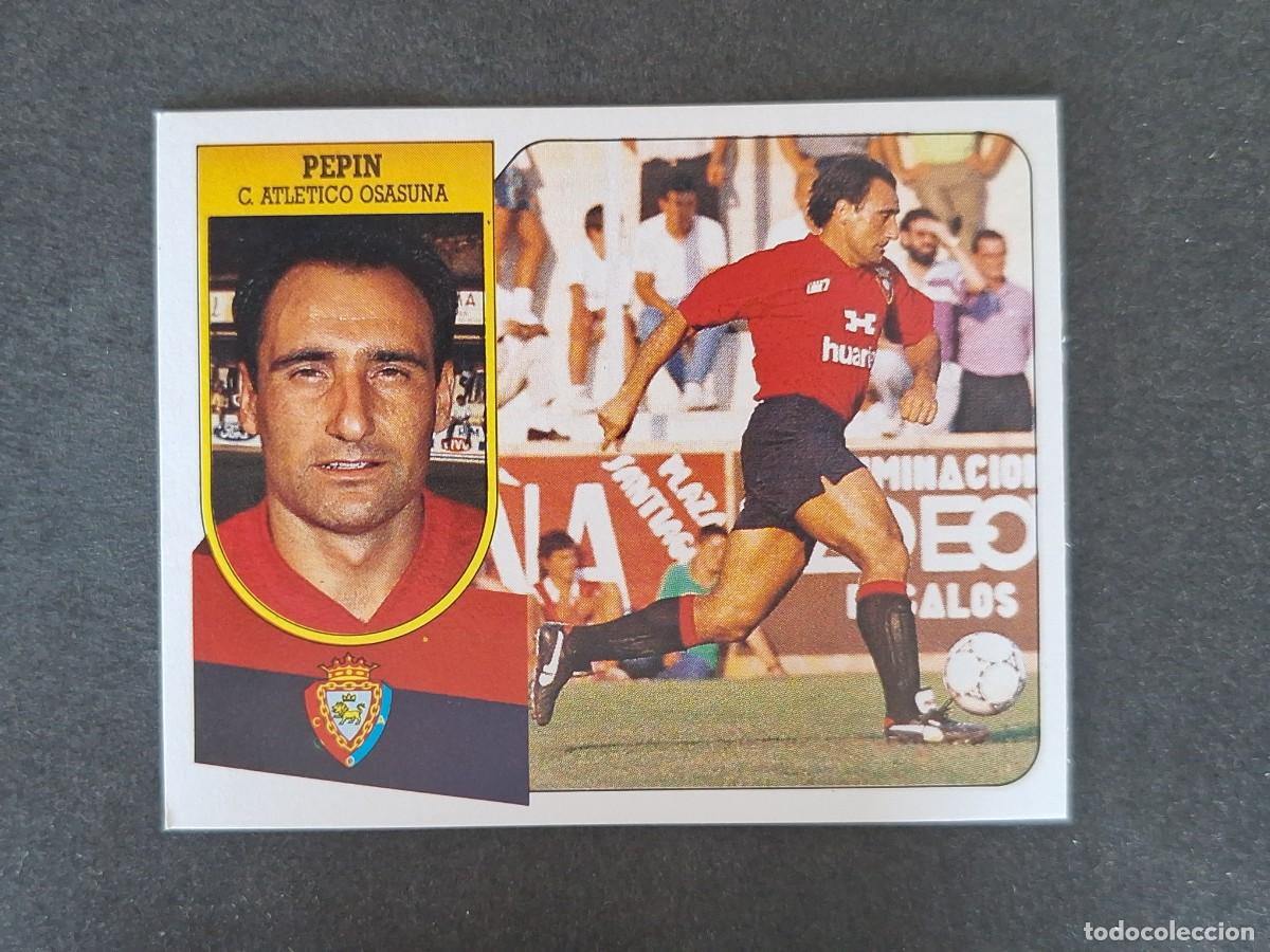 Cromos de f&uacute;tbol: L3 PEPIN C. A. OSASUNA LIGA ESTE 1991 1992 91 92 CARTON SIN PEGAR NUNCA PEGADO