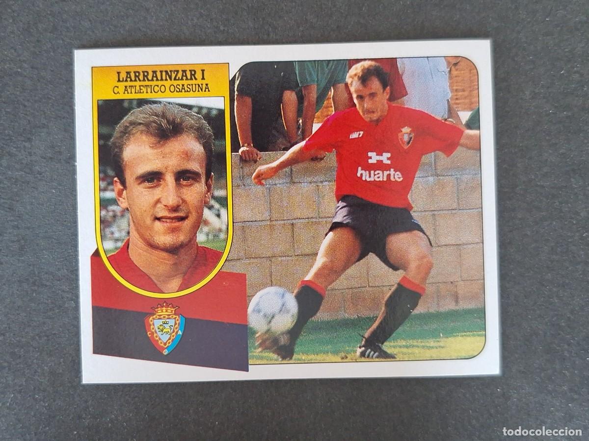Football Stickers: L3 LARRAINZAR I C. A. OSASUNA LIGA ESTE 1991 1992 91 92 CARTON SIN PEGAR NUNCA PEGADO