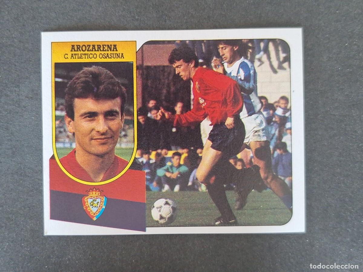 Football Stickers: L3 AROZARENA C. A. OSASUNA LIGA ESTE 1991 1992 91 92 CARTON SIN PEGAR NUNCA PEGADO