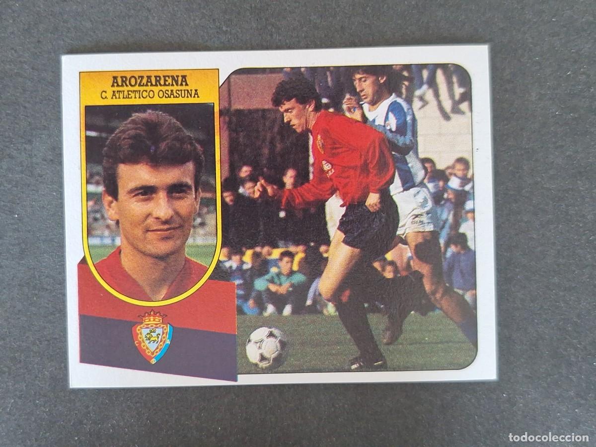 Football Stickers: L3 AROZARENA C. A. OSASUNA LIGA ESTE 1991 1992 91 92 CARTON SIN PEGAR NUNCA PEGADO
