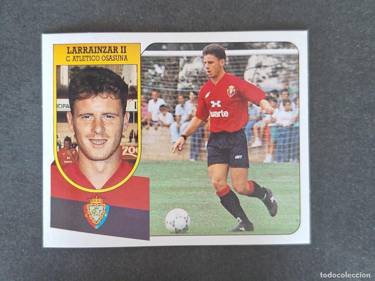 Football Stickers: L3 LARRAINZAR II C. A. OSASUNA LIGA ESTE 1991 1992 91 92 CARTON SIN PEGAR NUNCA PEGADO
