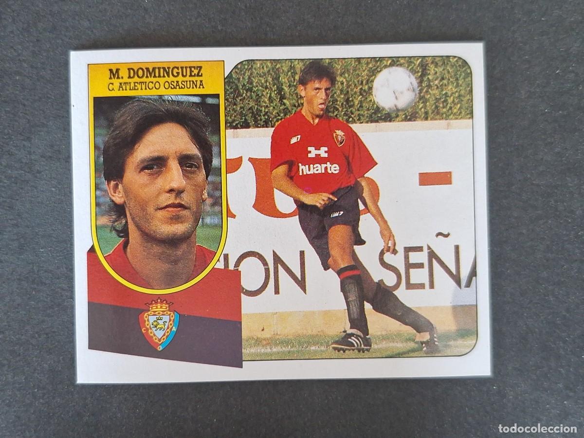 Football Stickers: L3 M. DOMINGUEZ C. A. OSASUNA LIGA ESTE 1991 1992 91 92 CARTON SIN PEGAR NUNCA PEGADO