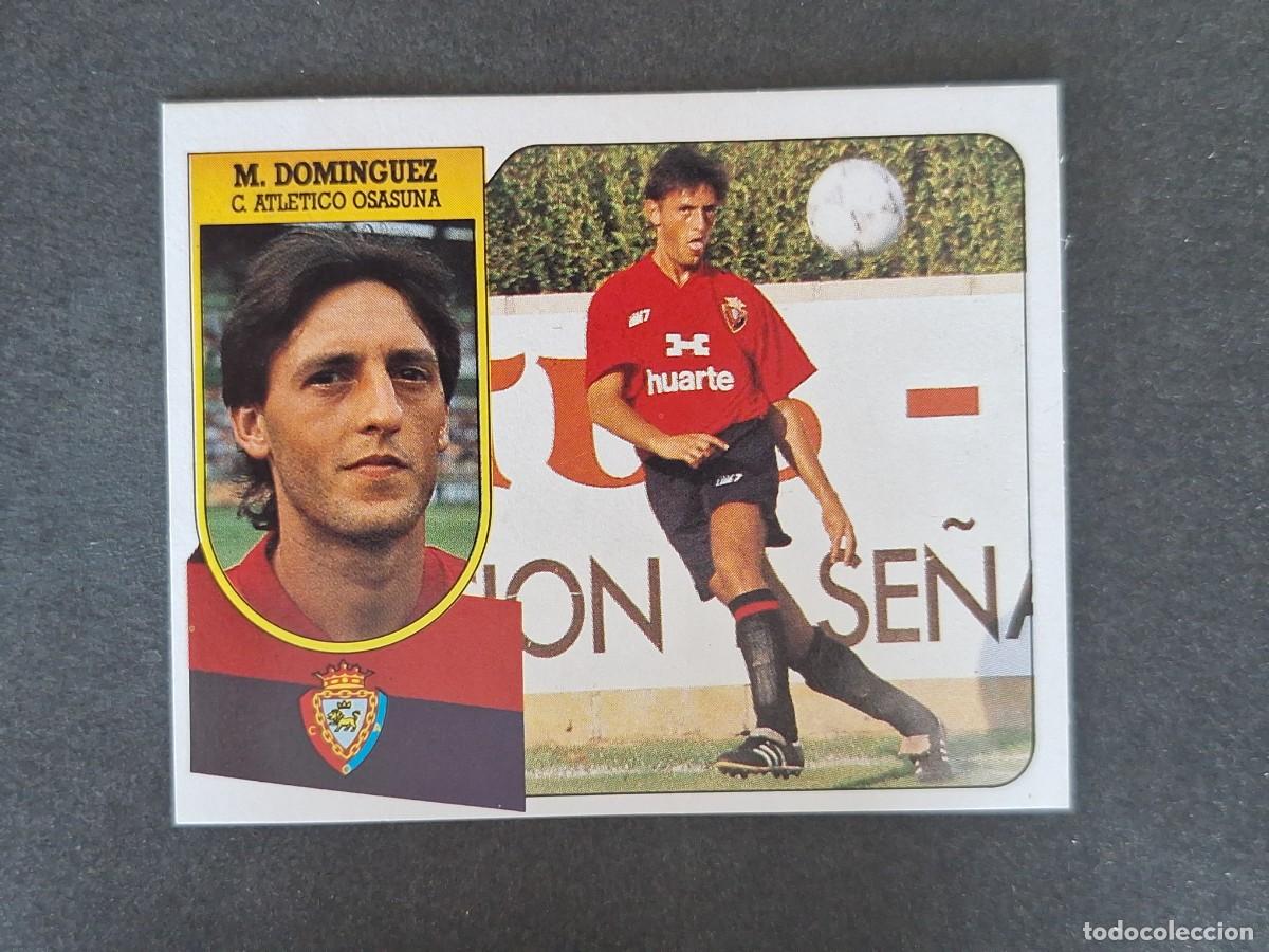 Football Stickers: L3 M. DOMINGUEZ C. A. OSASUNA LIGA ESTE 1991 1992 91 92 CARTON SIN PEGAR NUNCA PEGADO