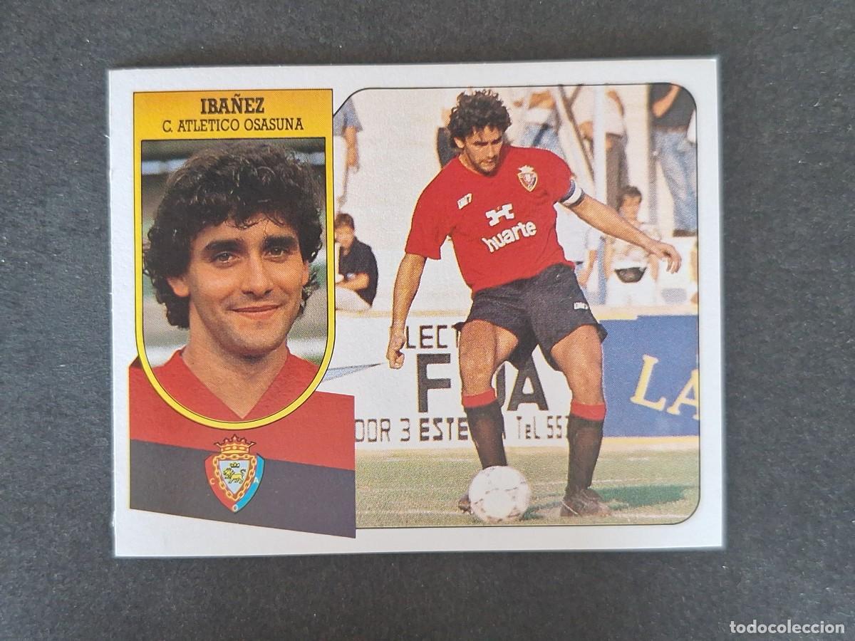 Football Stickers: L3 IBA&Ntilde;EZ C. A. OSASUNA LIGA ESTE 1991 1992 91 92 CARTON SIN PEGAR NUNCA PEGADO