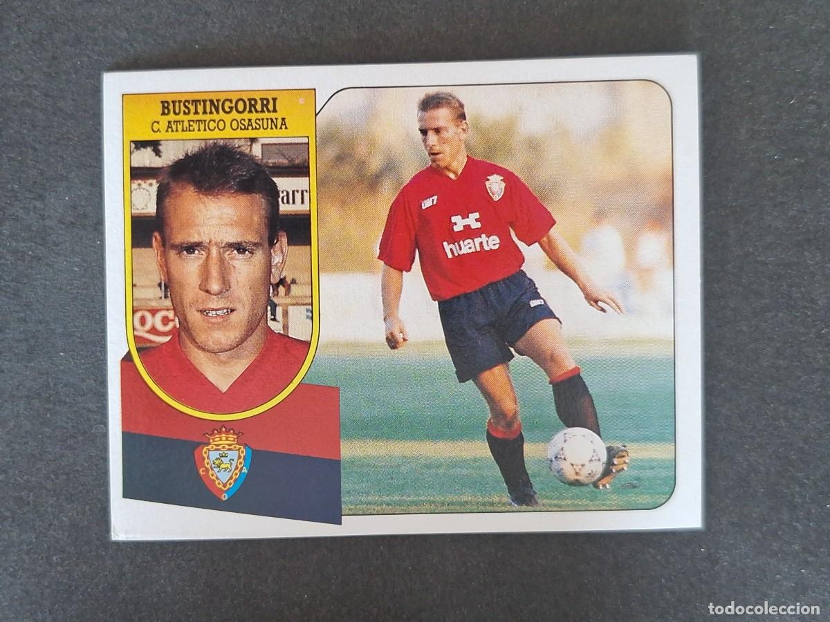 Football Stickers: L3 BUSTINGORRI C. A. OSASUNA LIGA ESTE 1991 1992 91 92 CARTON SIN PEGAR NUNCA PEGADO