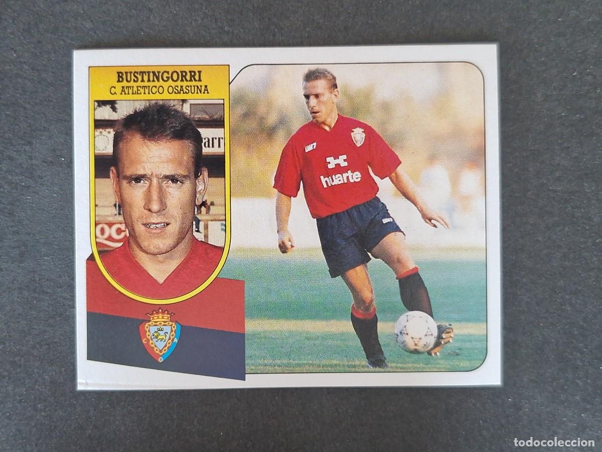 Football Stickers: L3 BUSTINGORRI C. A. OSASUNA LIGA ESTE 1991 1992 91 92 CARTON SIN PEGAR NUNCA PEGADO