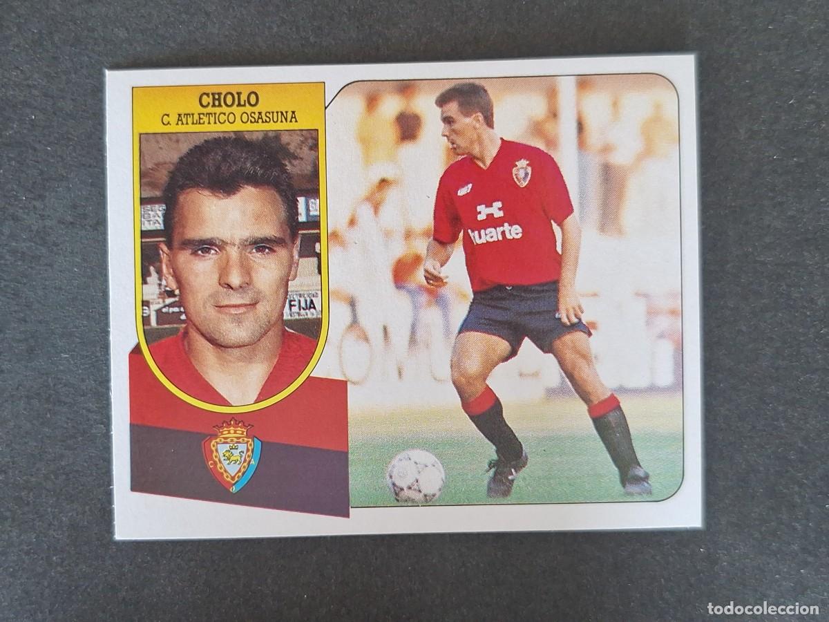 Football Stickers: L3 CHOLO C. A. OSASUNA LIGA ESTE 1991 1992 91 92 CARTON SIN PEGAR NUNCA PEGADO