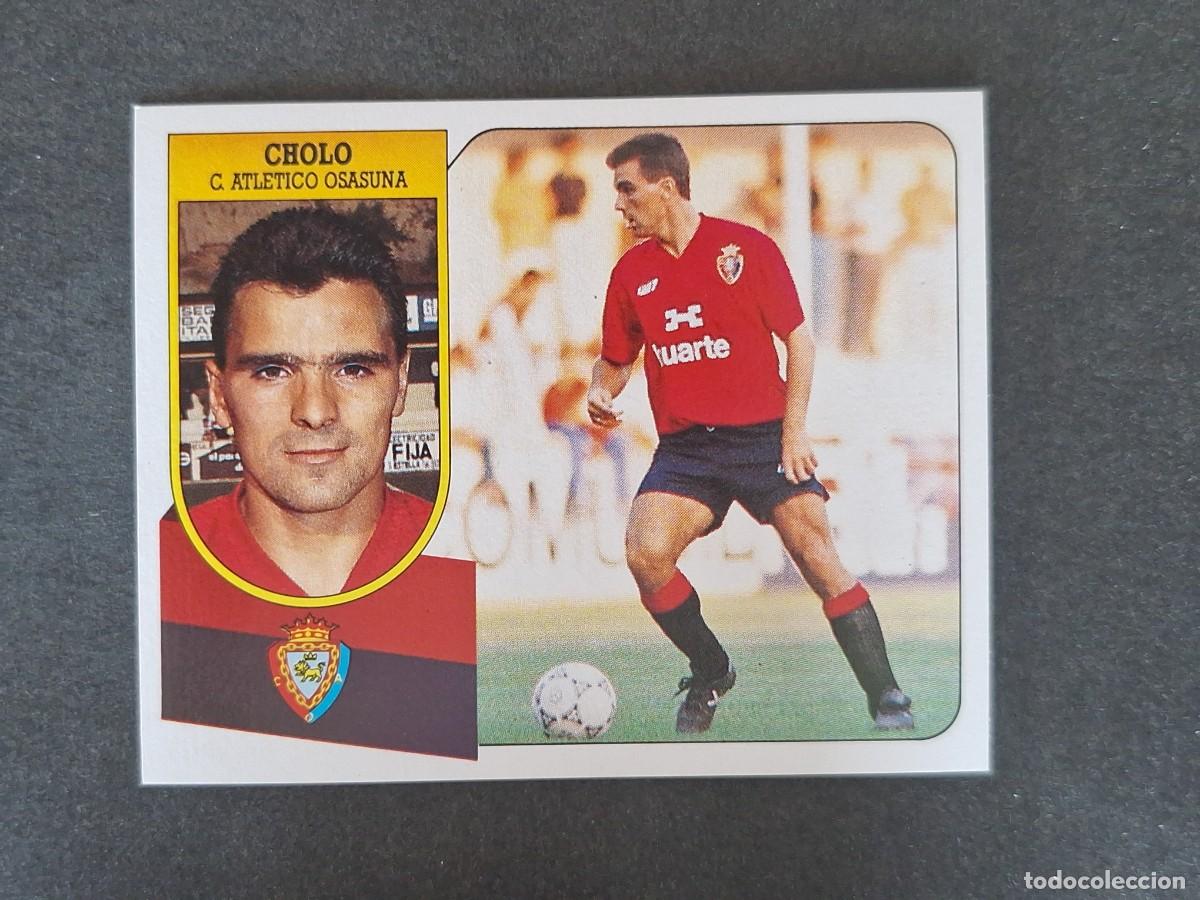 Football Stickers: L3 CHOLO C. A. OSASUNA LIGA ESTE 1991 1992 91 92 CARTON SIN PEGAR NUNCA PEGADO
