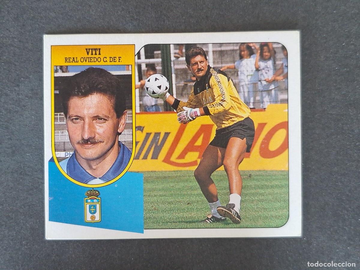 Football Stickers: L3 VITI REAL OVIEDO LIGA ESTE 1991 1992 91 92 CARTON SIN PEGAR NUNCA PEGADO