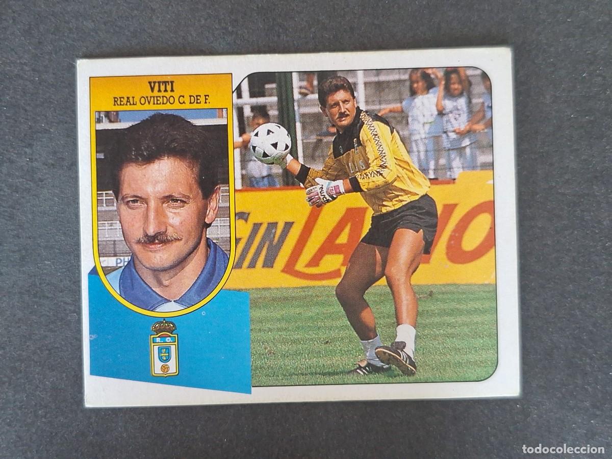 Cromos de f&uacute;tbol: L3 VITI REAL OVIEDO LIGA ESTE 1991 1992 91 92 CARTON SIN PEGAR NUNCA PEGADO