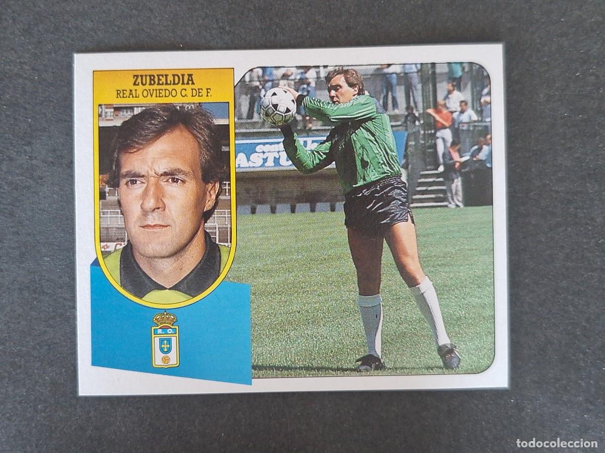 Cromos de f&uacute;tbol: L3 ZUBELDIA REAL OVIEDO LIGA ESTE 1991 1992 91 92 CARTON SIN PEGAR NUNCA PEGADO