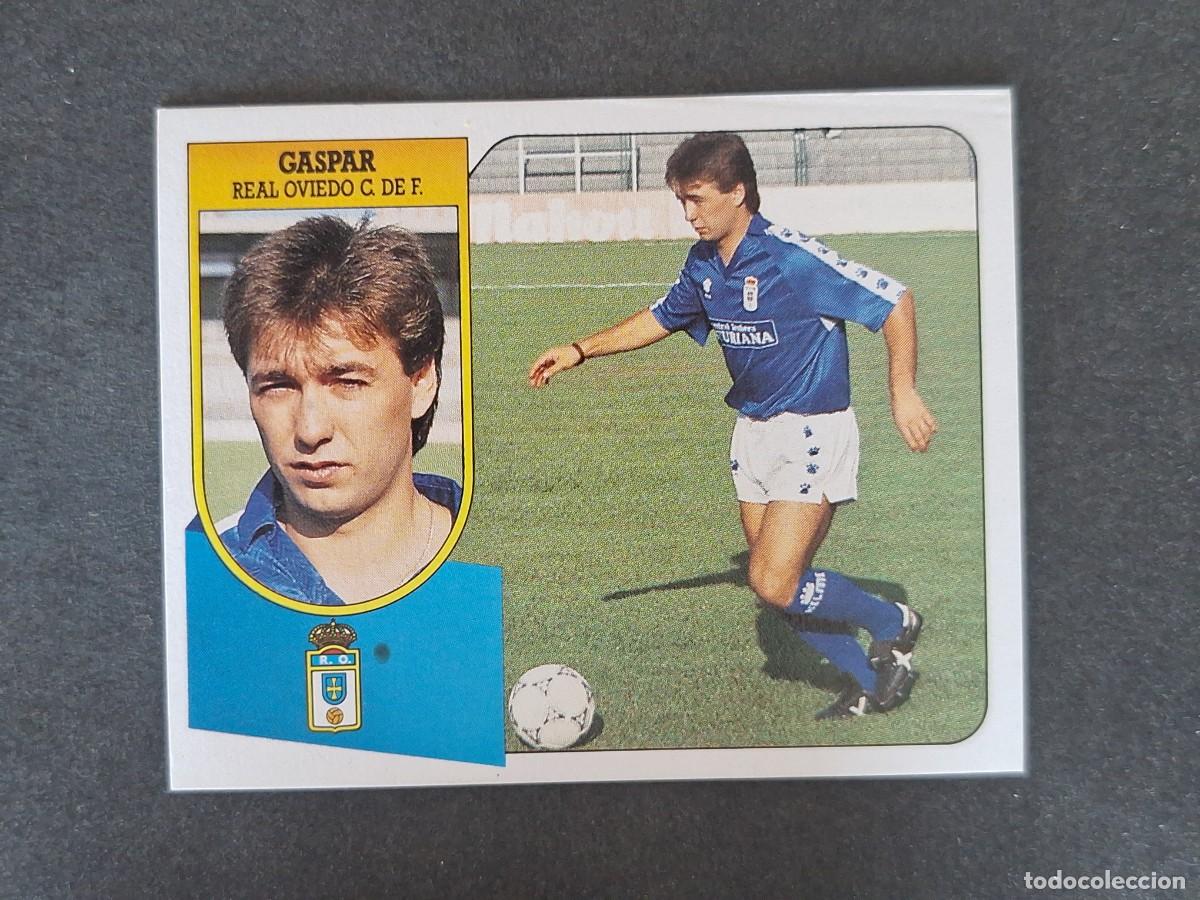 Cromos de f&uacute;tbol: L3 GASPAR REAL OVIEDO LIGA ESTE 1991 1992 91 92 CARTON SIN PEGAR NUNCA PEGADO