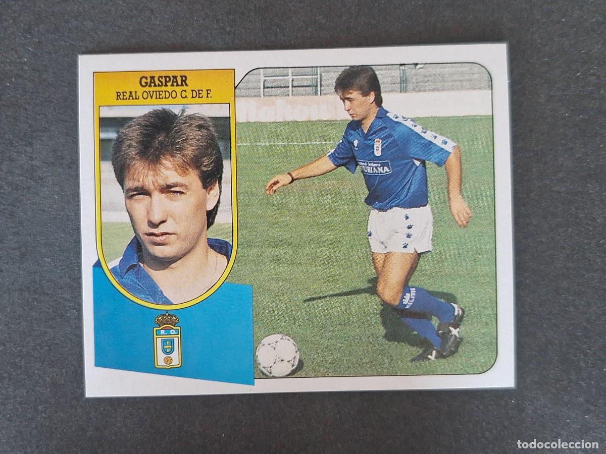 Cromos de f&uacute;tbol: L3 GASPAR REAL OVIEDO LIGA ESTE 1991 1992 91 92 CARTON SIN PEGAR NUNCA PEGADO