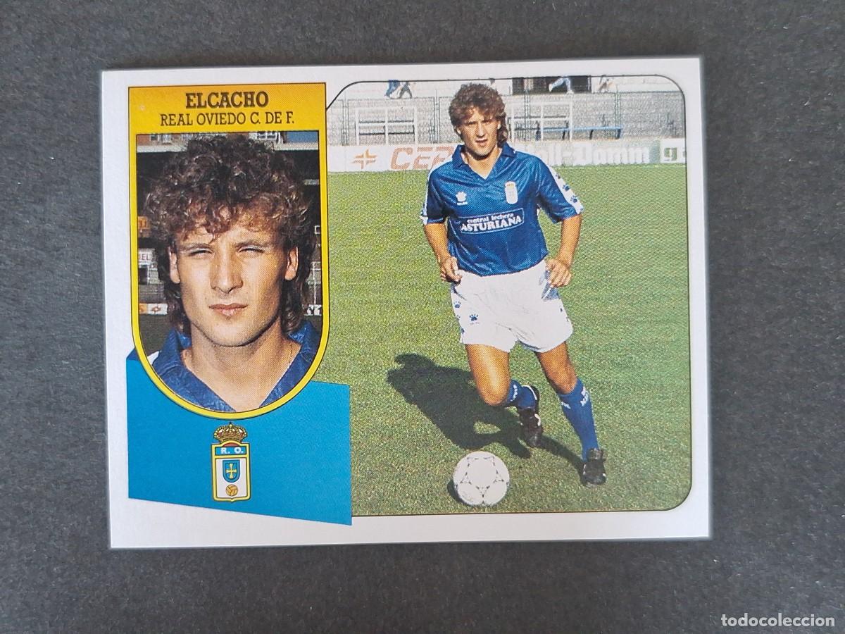Cromos de f&uacute;tbol: L3 ELCACHO REAL OVIEDO LIGA ESTE 1991 1992 91 92 CARTON SIN PEGAR NUNCA PEGADO