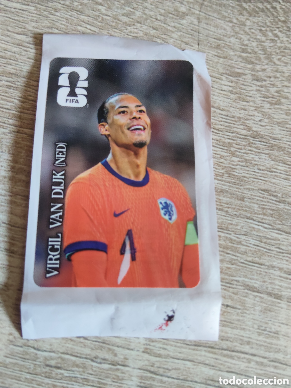 Cromos de f&uacute;tbol: Virgil Van Dijk mundial 2026 Coca cola