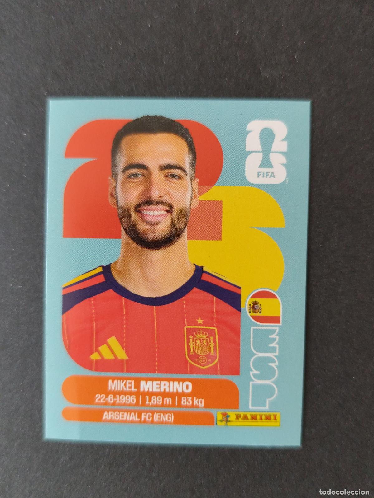Cromos de f&uacute;tbol: ESP14 MIKEL MERINO 14 ESPA&Ntilde;A MUNDIAL FIFA WORLD CUP 2026 STICKER PANINI SIN PEGAR