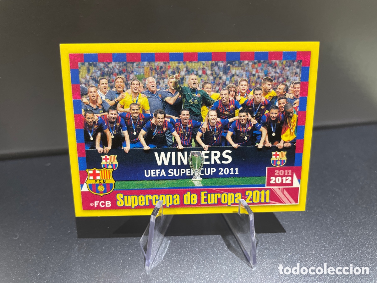 Cromos de f&uacute;tbol: Messi Supercopa de Europa 2011 109 Panini Coleccion Oficial FC Barcelona 2011-12