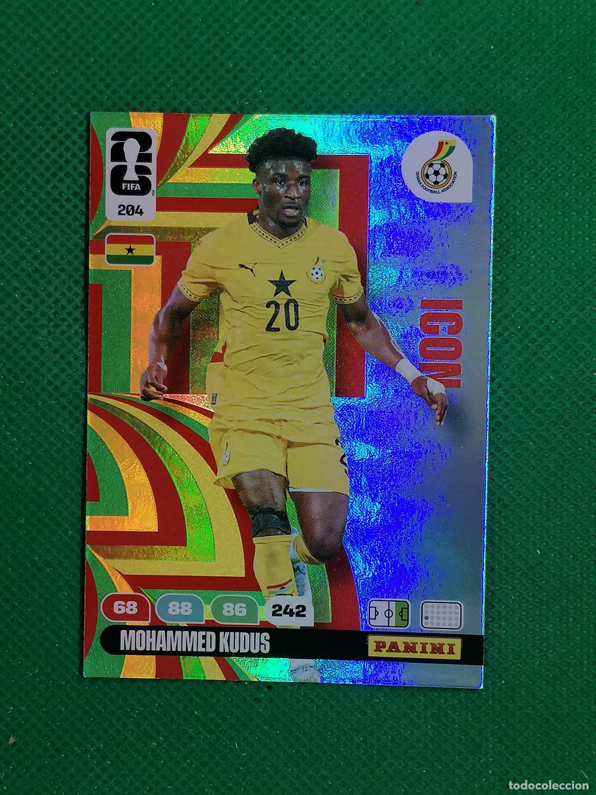 Cromos de f&uacute;tbol: 204 MOHAMMED KUDUS GHANA ICON ⚽ PANINI ADRENALYN FIFA WORLD CUP 26 2026 ⚽