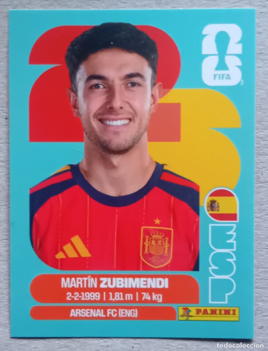 Cromos de f&uacute;tbol: Figurina Panini 2026 Cromo World Cup Usa Mundial 2026 Martin Zubimendi Espana n ESP 9