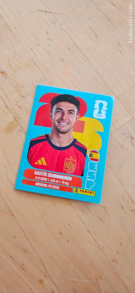 Cromos de f&uacute;tbol: espa&ntilde;a zubimendi fifa world cup 2026 mundial 26 eeuu, canada mexico sin pegar trading card