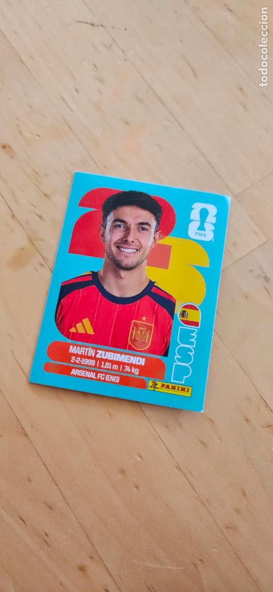 Cromos de f&uacute;tbol: espa&ntilde;a zubimendi fifa world cup 2026 mundial 26 eeuu, canada mexico sin pegar trading card