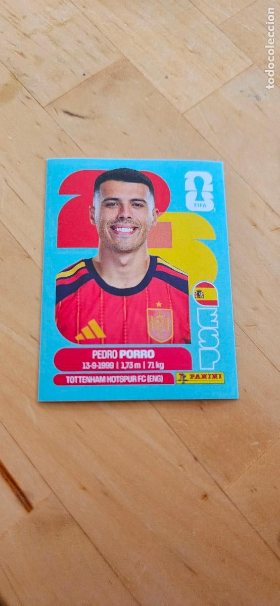 Cromos de f&uacute;tbol: espa&ntilde;a Pedro Porro fifa world cup 2026 mundial 26 eeuu, canada mexico sin pegar trading card