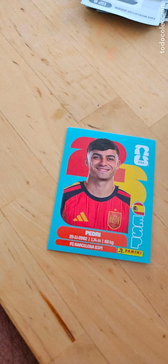 Cromos de f&uacute;tbol: espa&ntilde;a Pedri fifa world cup 2026 mundial 26 eeuu, canada mexico sin pegar trading card